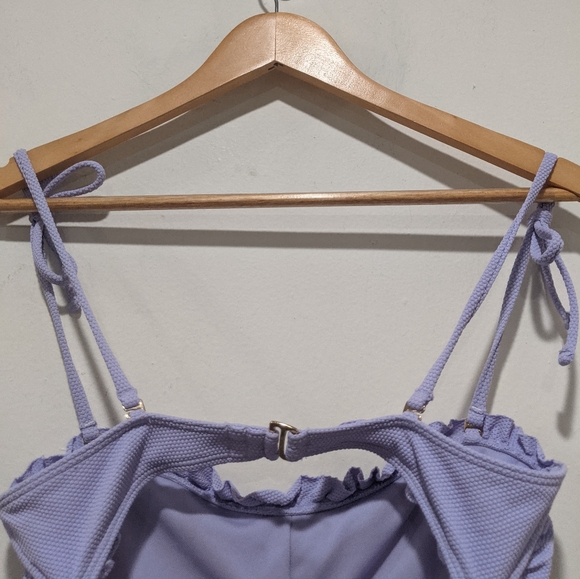 NEW Hollister Lilac Ruffled Hem Bikini Top - Picture 5 of 10